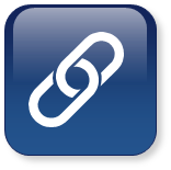 dark blue icon with chain hyperlink image