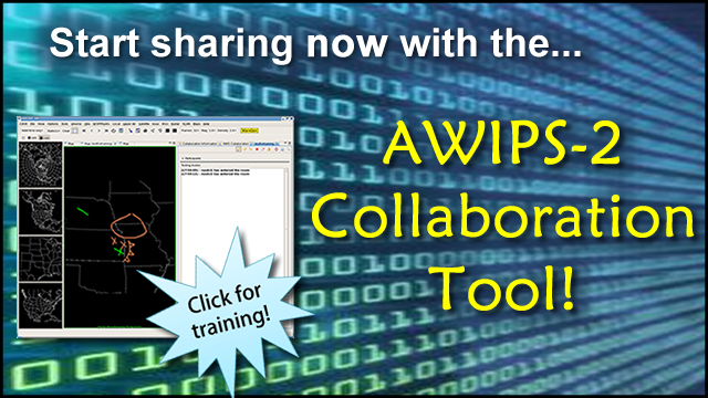 Visit the AWIPS 2 Collaboration Tool Online Course.