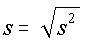 Formula for Standard Deviation