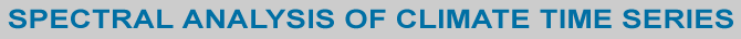 Spectrum Analysis of the climate time series
